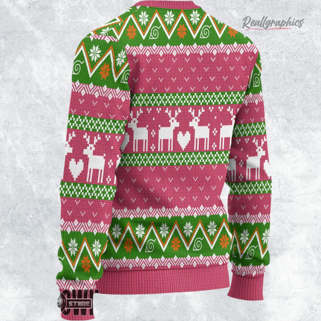 naruto ugly sweater sakura haruno family sweatshirt 2 en4rhj