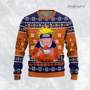 naruto uzumaki ramen ugly christmas sweater 1 mnltpv