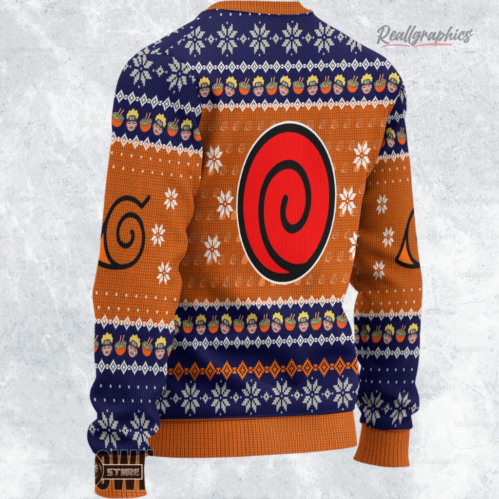 naruto uzumaki ramen ugly christmas sweater 2 xnj6lb