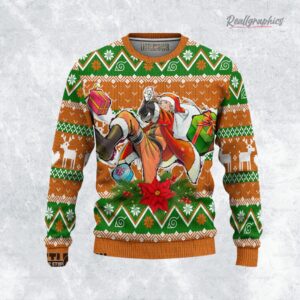 naruto uzumaki ugly christmas sweater orange x green 1 g8jtwe