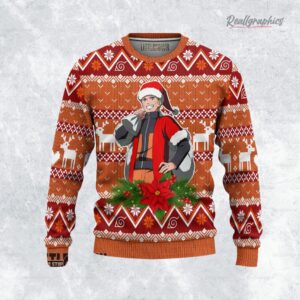 naruto uzumaki ugly christmas sweater orange x red 1 qwlmqr