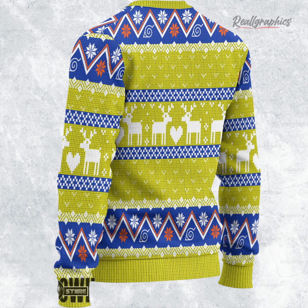 naruto x boruto ugly christmas sweater 2 kavds3
