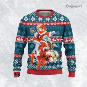 neon genesis eangelion ugly christmas sweater 1 zhqiud