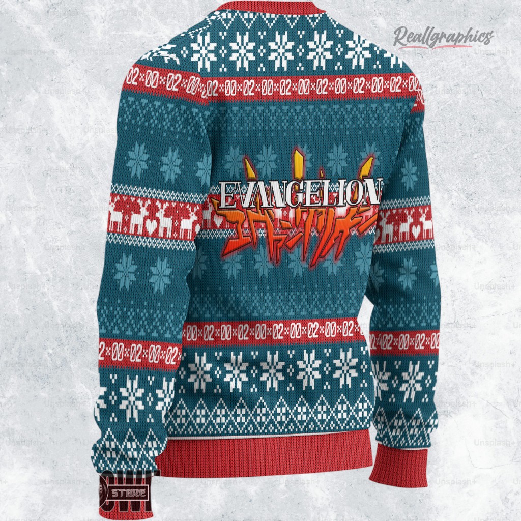 neon genesis eangelion ugly christmas sweater 2 v3g4fx
