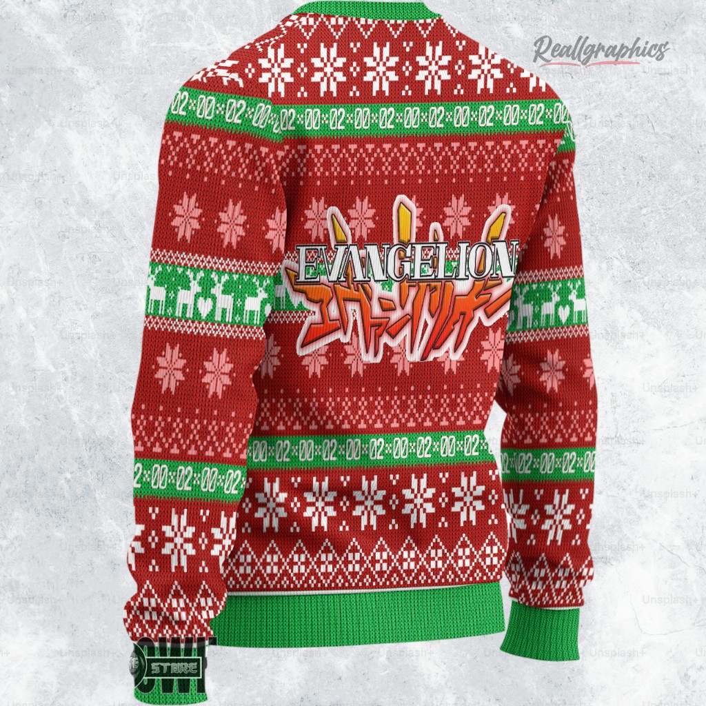 neon genesis eangelion ugly christmas sweater asuka sweatshirt 2 heifz4
