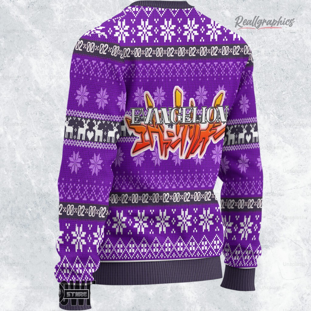 neon genesis eangelion ugly christmas sweater misato sweatshirt 2 fyeprf