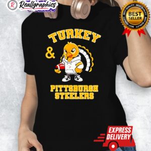 nice turkey and pittsburgh steelers football nfl happy thanksgiing shirt 1 mszudy
