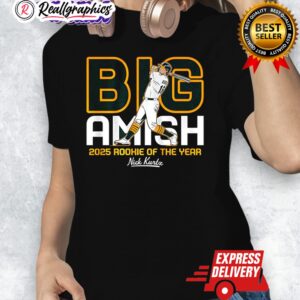 nick kurtz oakland athletics baseball big amish rookie of the year 2025 shirt 1 mppbf0