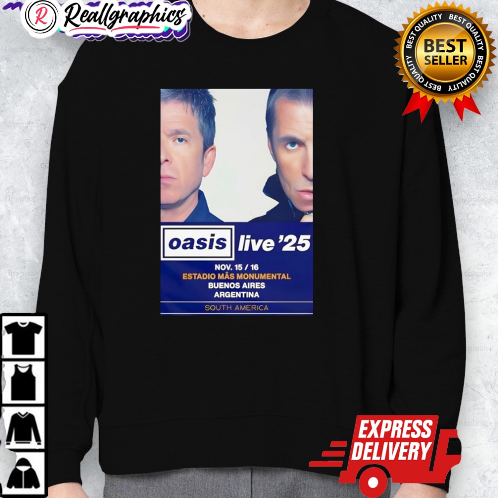 oasis buenos aires argentina poster shirt 2 k2fw9v