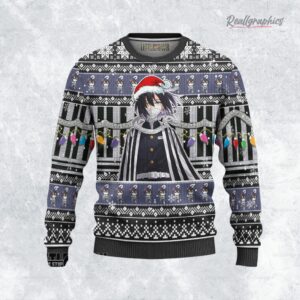 obanai ugly christmas sweater demon slayer custom anime sweatshirt 1 z6mmwz