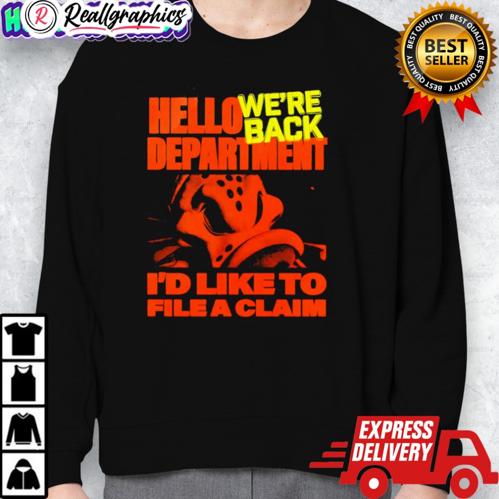 official anaheim ducks were back hello department id like to file a claim shirt 2 v8gah8