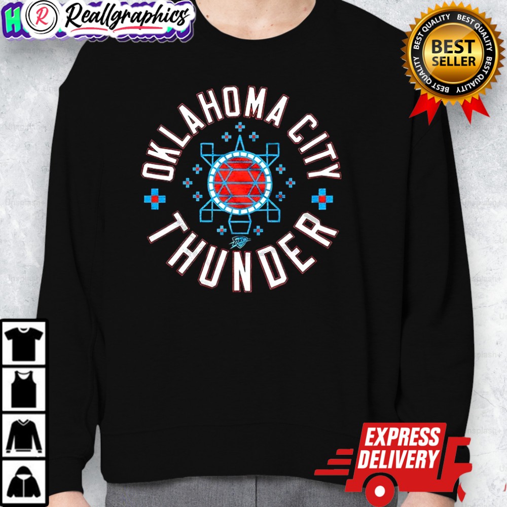 oklahoma city thunder baslketball 2025 indigenous culture logo shirt 2 rubxxn
