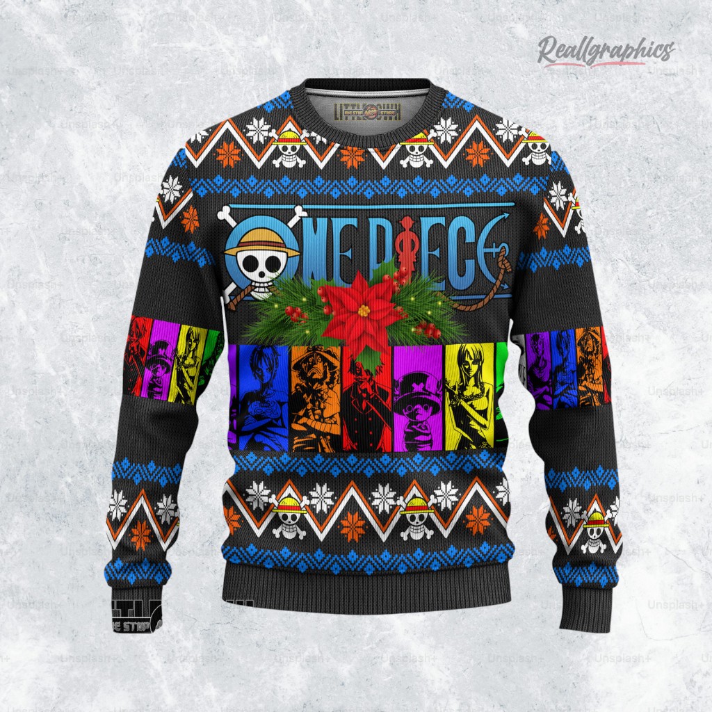 One Piece Characters Ugly Christmas Sweater One Piece Characters Ugly Christmas Sweater