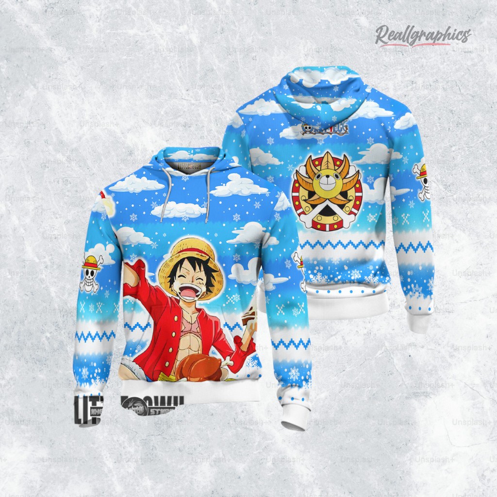 One Piece Luffy Anime Christmas Ugly Sweater Anime Xmas Gift Ideas One Piece Luffy Anime Christmas Ugly Sweater Anime Xmas Gift Ideas