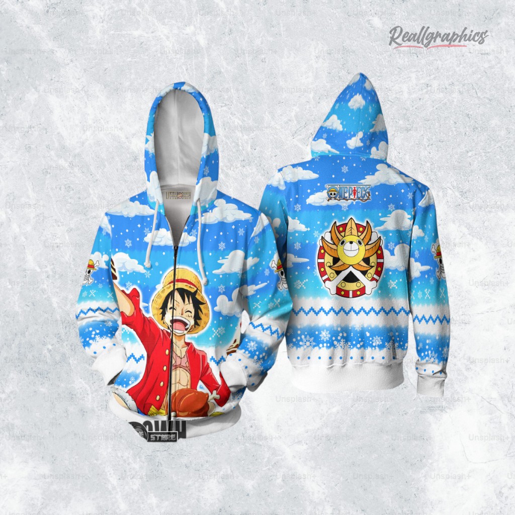 one piece luffy anime christmas ugly sweater anime xmas gift ideas 2 ykxb1s