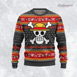 one piece symbol ugly christmas sweater 1 ek2rjk