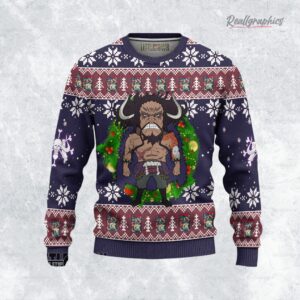 one piece ugly sweater kaido xmas ugly sweatshirt sweater 1 ojojub