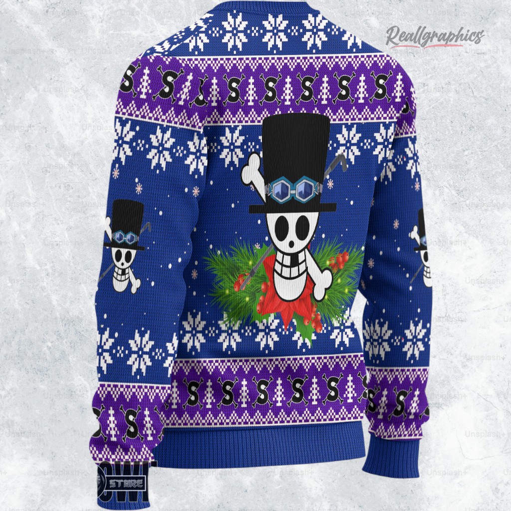 one piece ugly sweater sabo xmas ugly sweatshirt sweater 2 dyls6d
