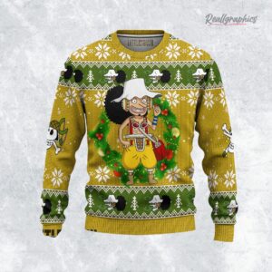 one piece ugly sweater usopp xmas ugly sweatshirt sweater 1 d51475