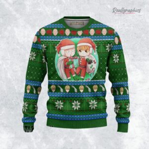 one punch man ugly sweater genos x saitama sweatshirt christmas gift 1 vnhvxf