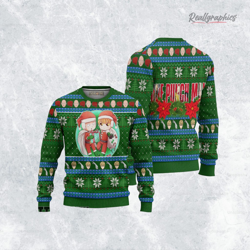 one-punch-man-ugly-sweater-genos-x-saitama-sweatshirt-christmas-gift-3_ulivni one punch man ugly sweater genos x saitama sweatshirt christmas gift 3 ulivni