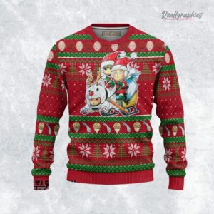 one punch man ugly sweater saitama x genos sweatshirt 1 dhva87