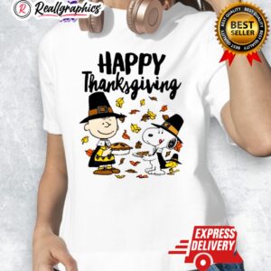 peanuts happy thanksgiing charlie snoopy woodstock shirt 1 v9g2zv