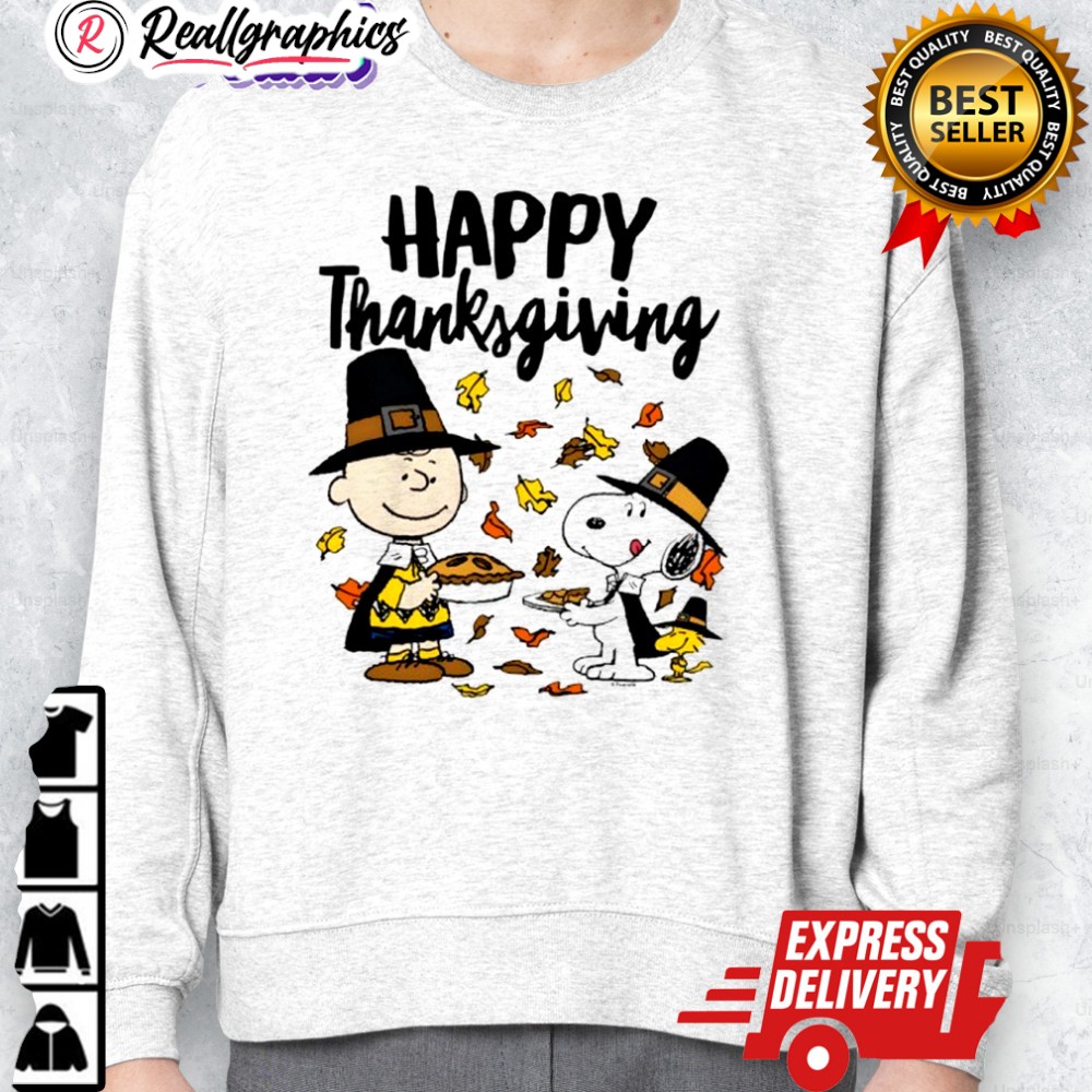 peanuts happy thanksgiing charlie snoopy woodstock shirt 2 fhlwm6