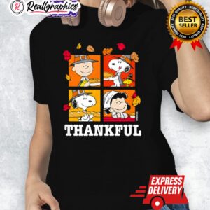 peanuts snoopy charlie brown lucy thankful shirt 1 qclggb