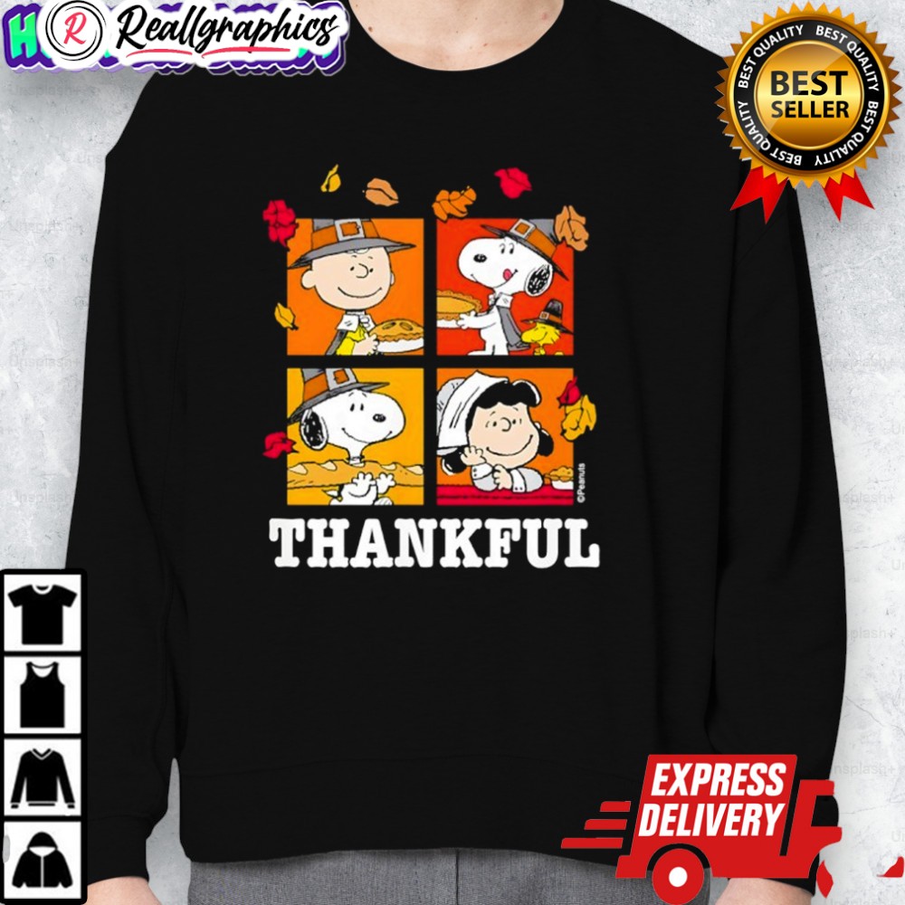 peanuts snoopy charlie brown lucy thankful shirt 2 nue89q
