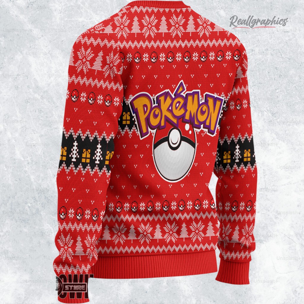 pikachu pokemon ugly christmas sweater 2 xqrclj