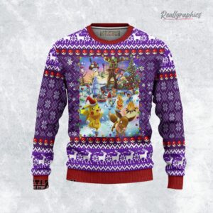 pokemon characters ugly christmas sweater 1 srj6vv