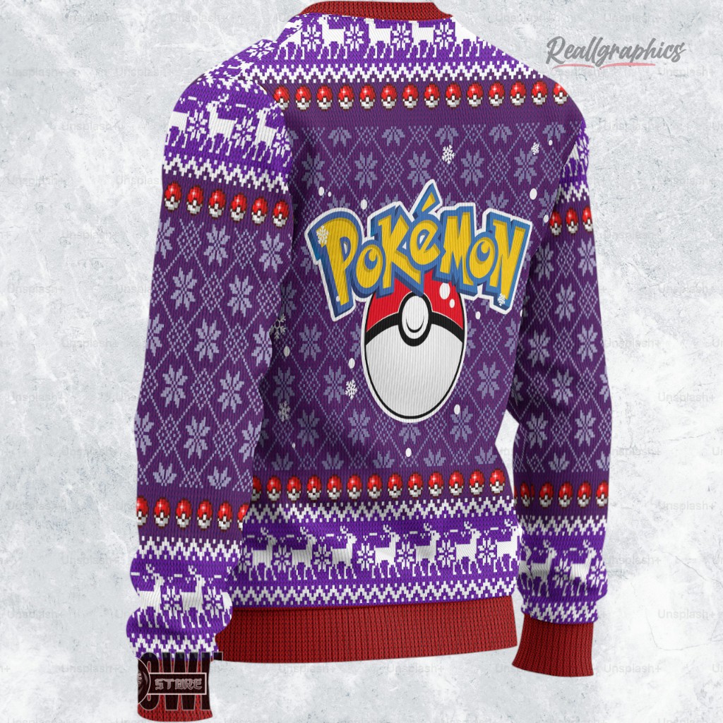 pokemon characters ugly christmas sweater 2 kexvw9