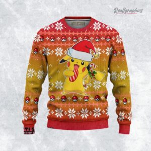 pokemon ugly christmas sweater pikachu xmas ugly sweatshirt sweater 1 nhqvxb