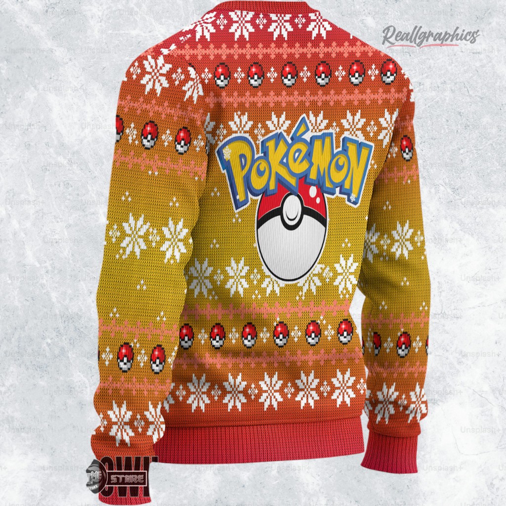 pokemon ugly christmas sweater pikachu xmas ugly sweatshirt sweater 2 a9atqp
