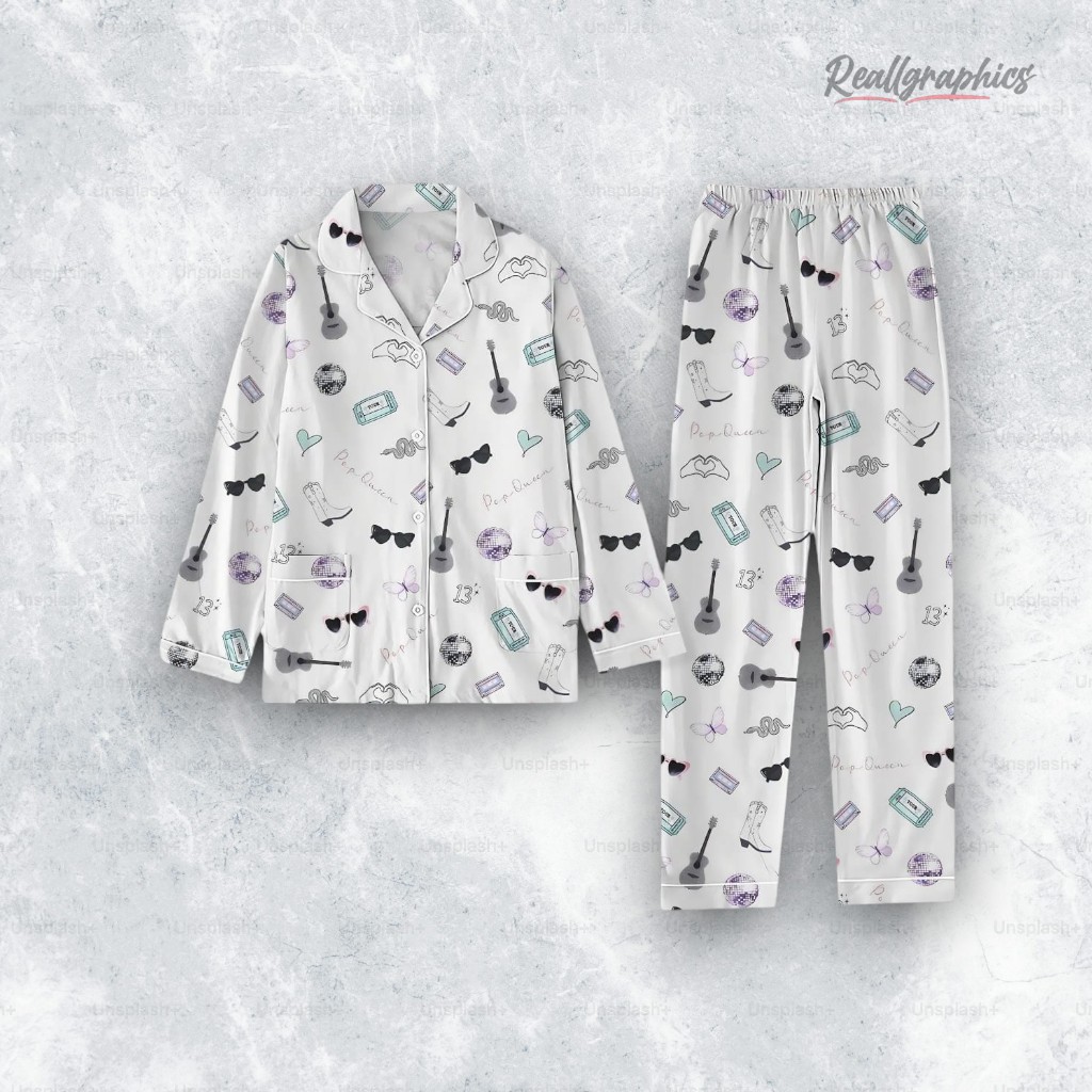 pop queen musical icons pajama set 2 ntkyiw