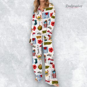 puerto rico trael satin pajama set 1 lf79bu
