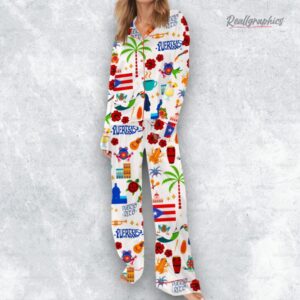 puerto rico vacation satin pajama set 1 uunfhb