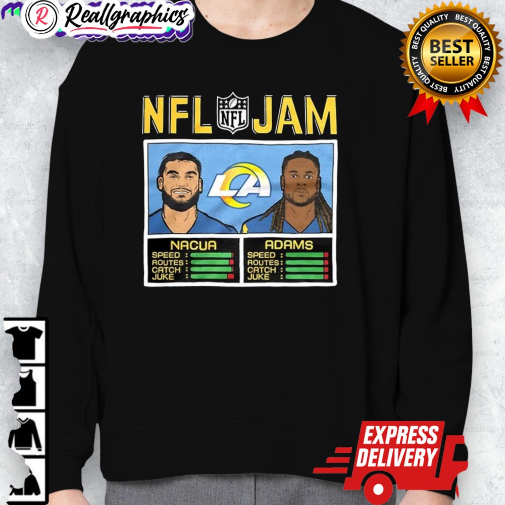 puka-nacua-and-ashton-jeanty-los-angeles-rams-nfl-jam-classic-video-game-shirt-2_qnoyck puka nacua and ashton jeanty los angeles rams nfl jam classic video game shirt 2 qnoyck