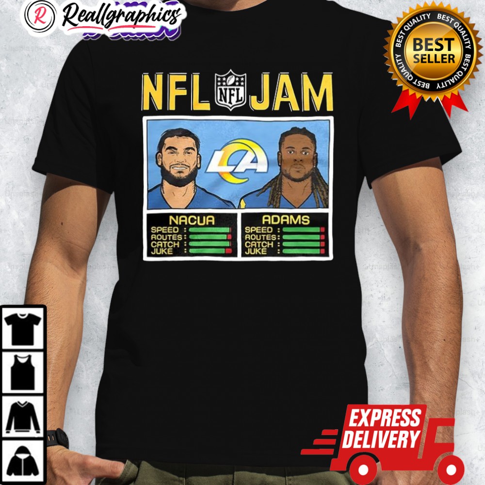 puka-nacua-and-ashton-jeanty-los-angeles-rams-nfl-jam-classic-video-game-shirt-4_bpwspo puka nacua and ashton jeanty los angeles rams nfl jam classic video game shirt 4 bpwspo
