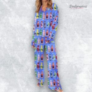 queen elizabeth ii rainbow pajama set 1 awg401