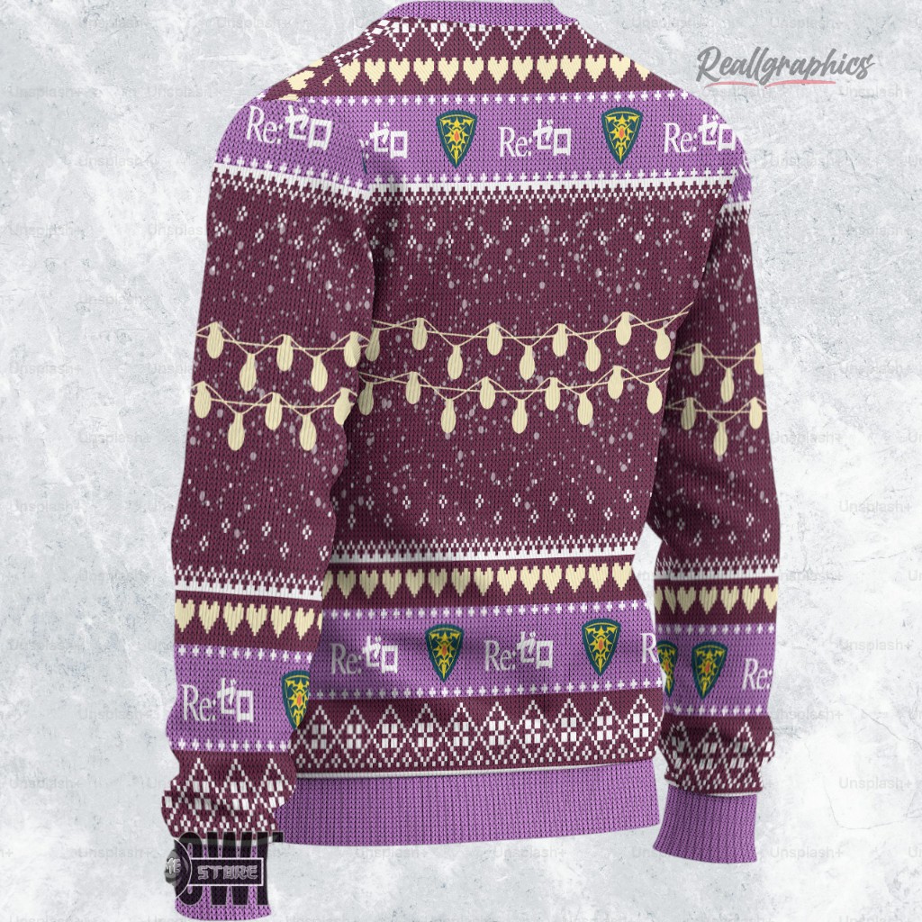 re zero ugly christmas sweater beatrice custom anime sweatshirt 2 edsvtn