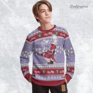 re zero ugly sweater custom emilia sweatshirt 1 ounkqr