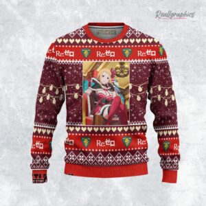 re zero ugly sweater custom priscilla sweatshirt 1 v3xdmk