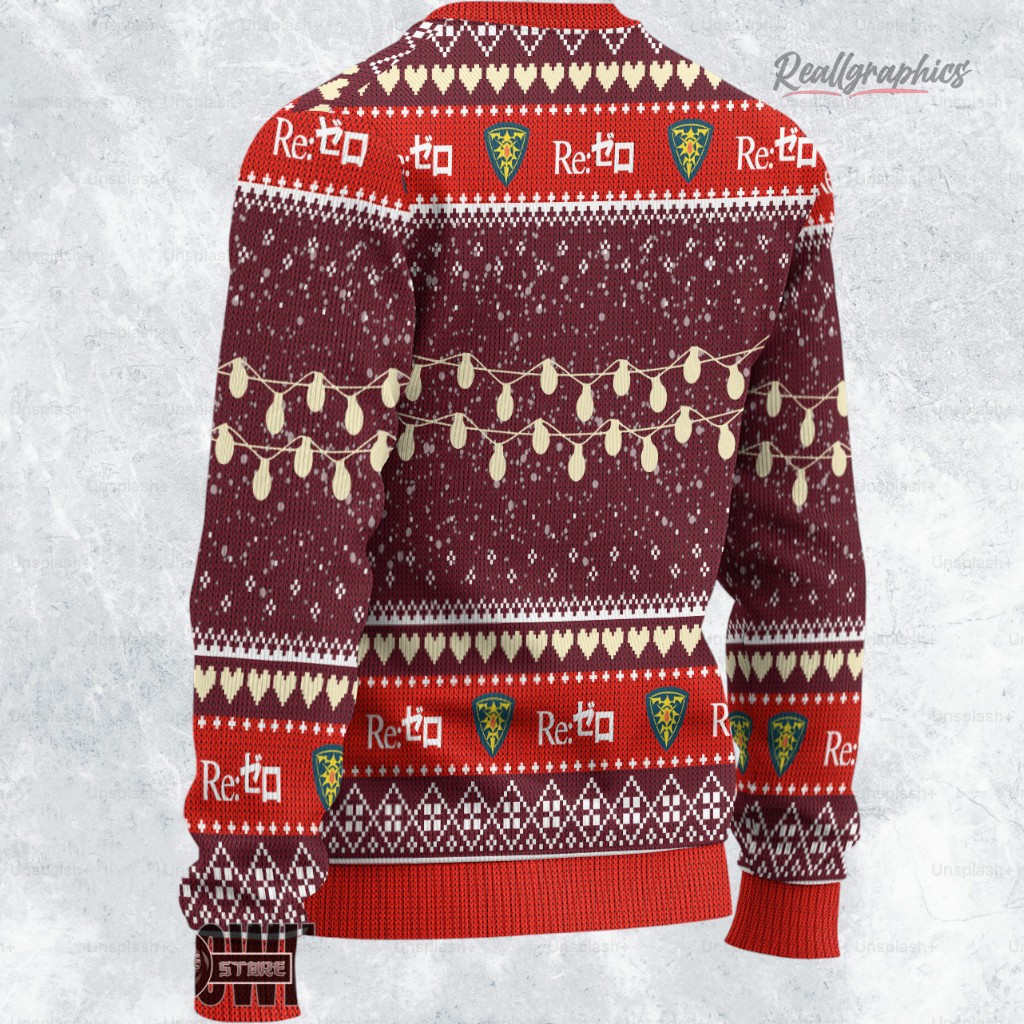 re zero ugly sweater custom priscilla sweatshirt 2 ykz2wo