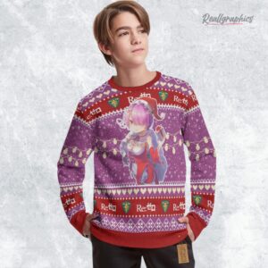 re zero ugly sweater custom ram sweatshirt 1 gisuhd