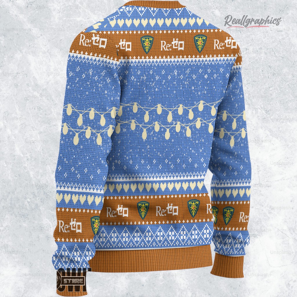 re zero ugly sweater custom rem sweatshirt 2 dtmdhx