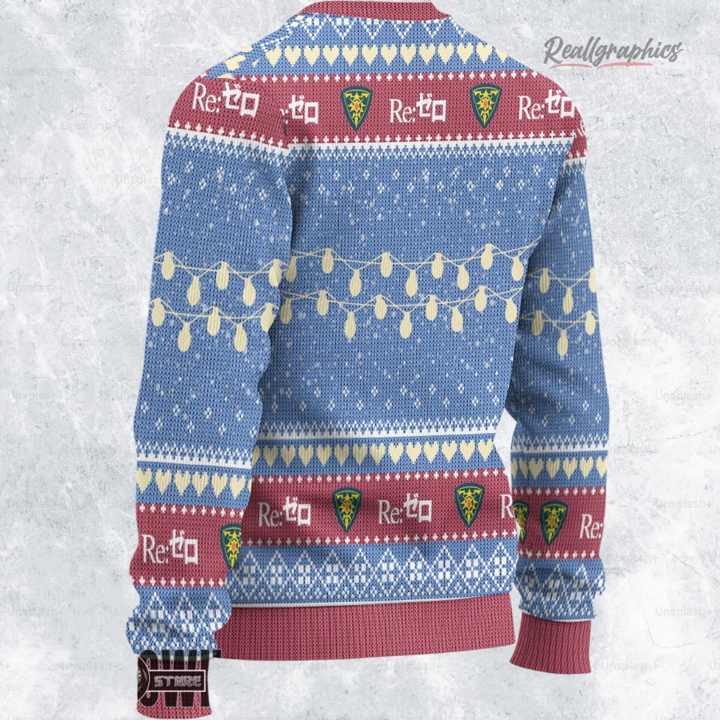 re zero ugly sweater custom rem x puck sweatshirt 2 r8hbss
