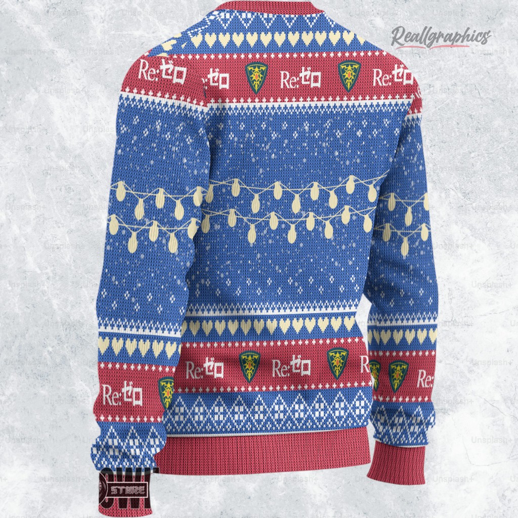 re zero ugly sweater custom rem x ram sweatshirt 2 pcrijo