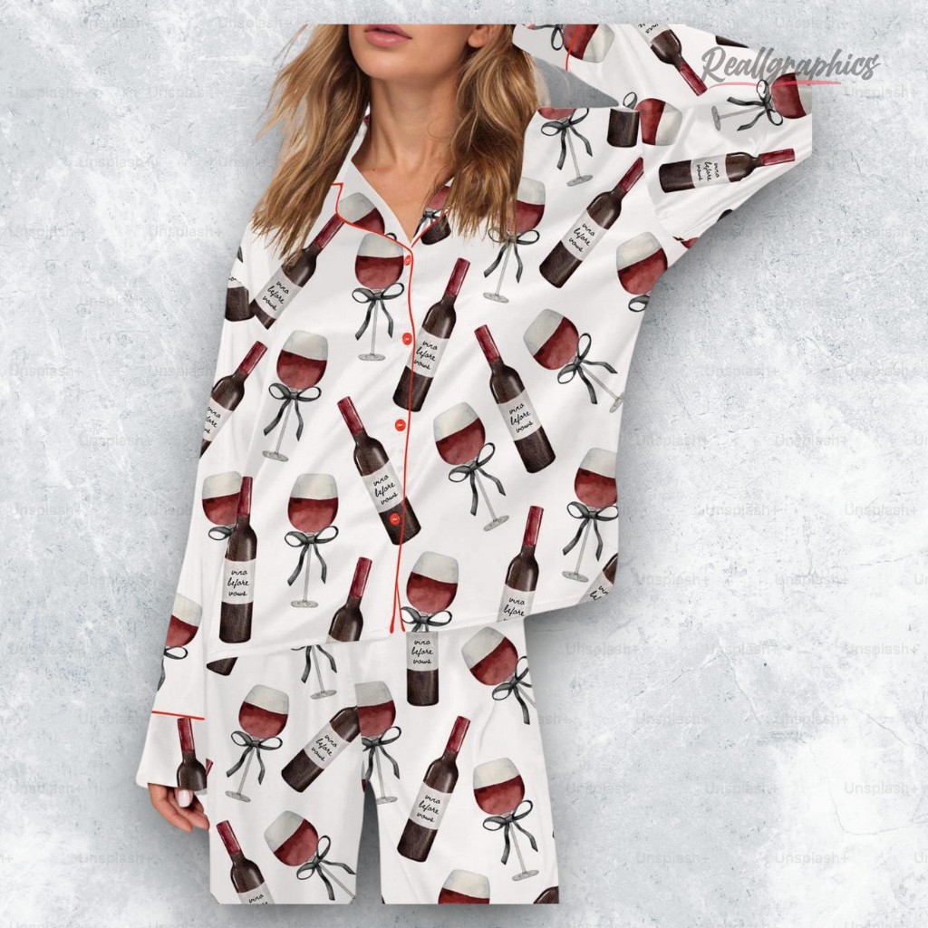 red wine satin pajama set 2 iopomz